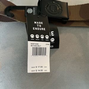 One size fits all camouflage Element belt